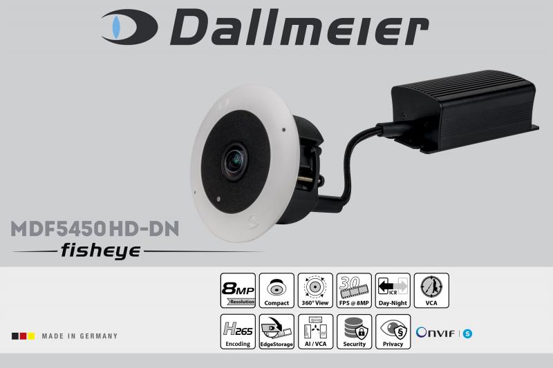 最新的魚眼相機從Dallmeier: H.265, AI和8議員的支持
